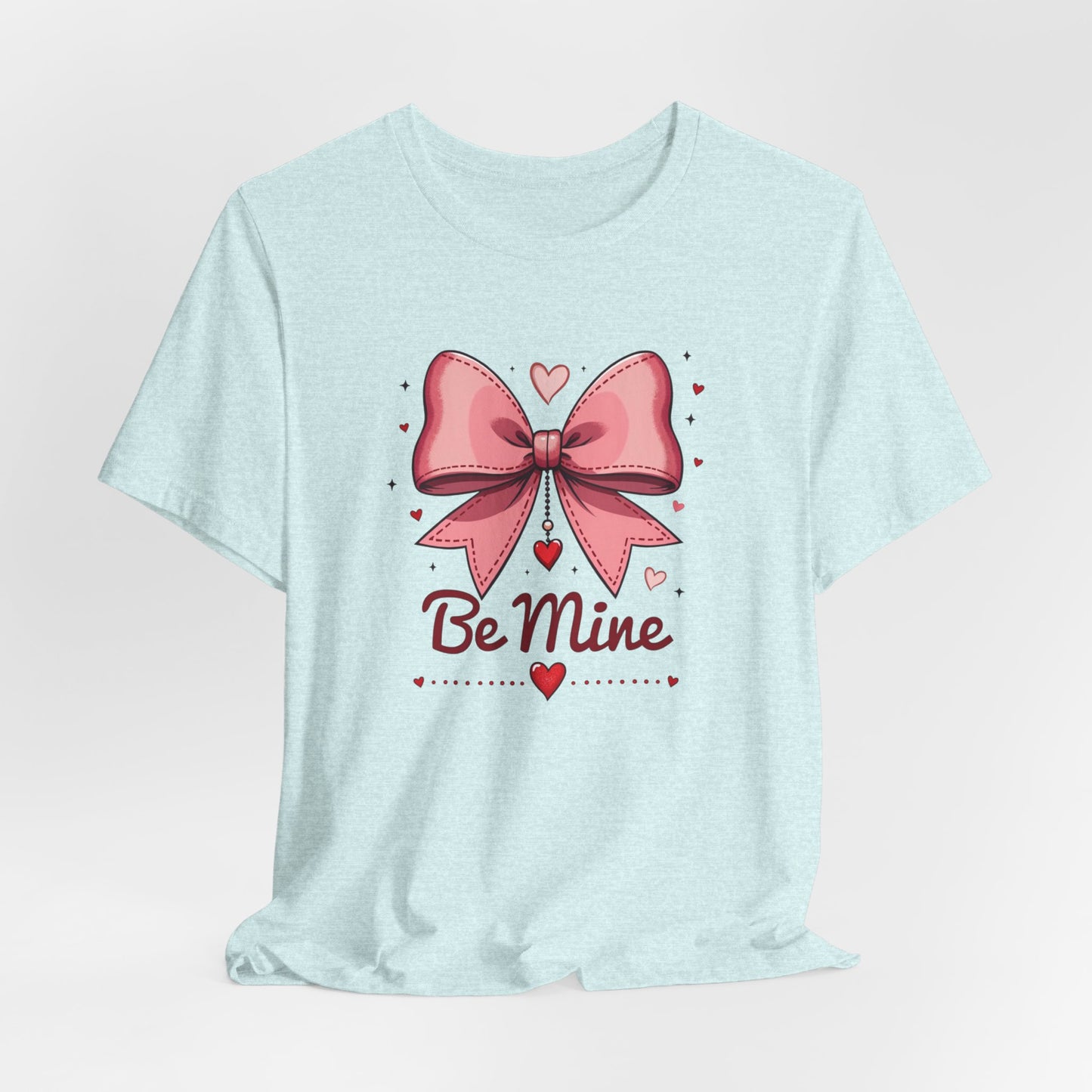 Valentine 'Be Mine' Pink Bow T‑Shirt