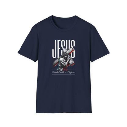 Jesus Cross T-Shirt — 'Jesus' Graphic Faith Tee for Christians