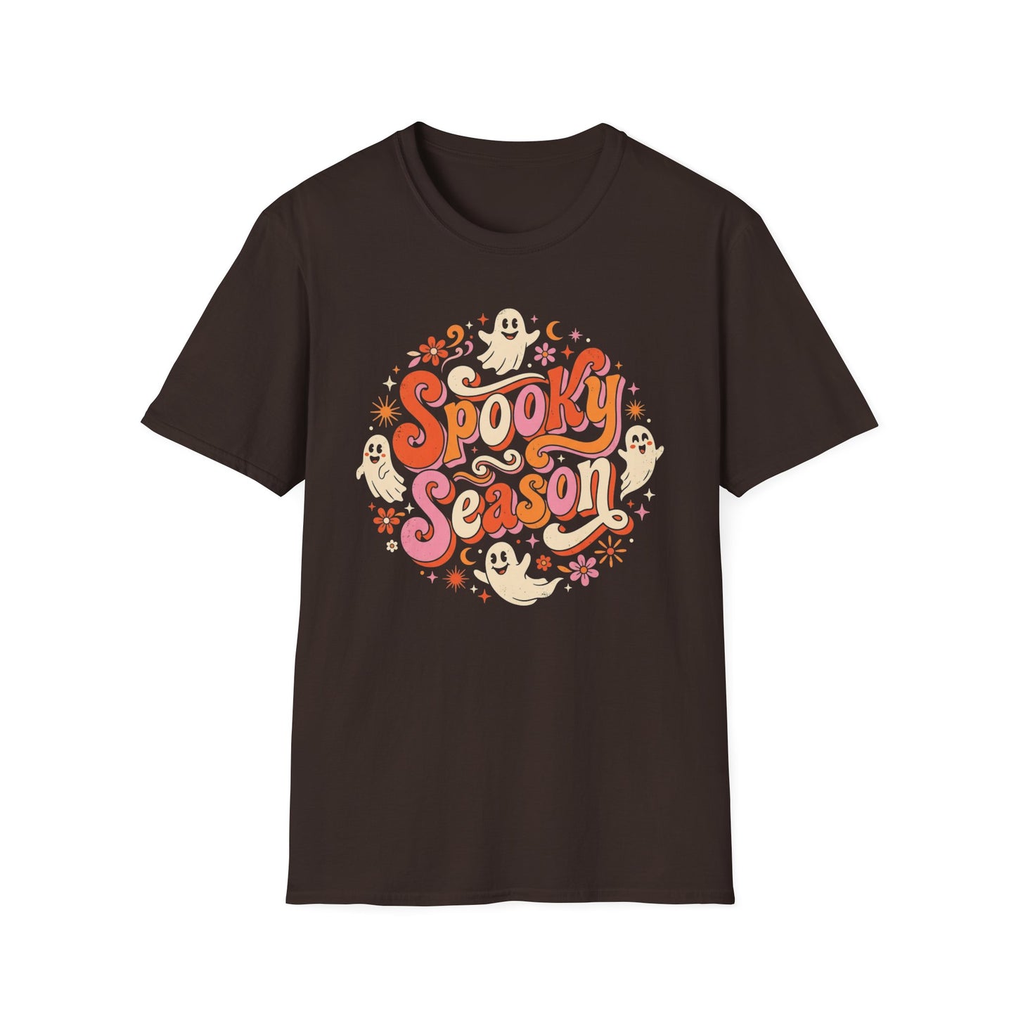 Spooky Season T-Shirt — Retro Ghost Halloween Tee