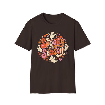 Spooky Season T-Shirt — Retro Ghost Halloween Tee