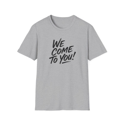Advanced Mobile Detailing, Unisex Softstyle T-Shirt - 'We Come To You!' Graphic Tee for Mobile Detailers, Perfect for Everyday Wear, Gifts, Parties, Casual Outings