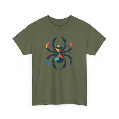 Colorful Spider, Graphic Unisex Heavy Cotton Tee - Psychonaut Swag