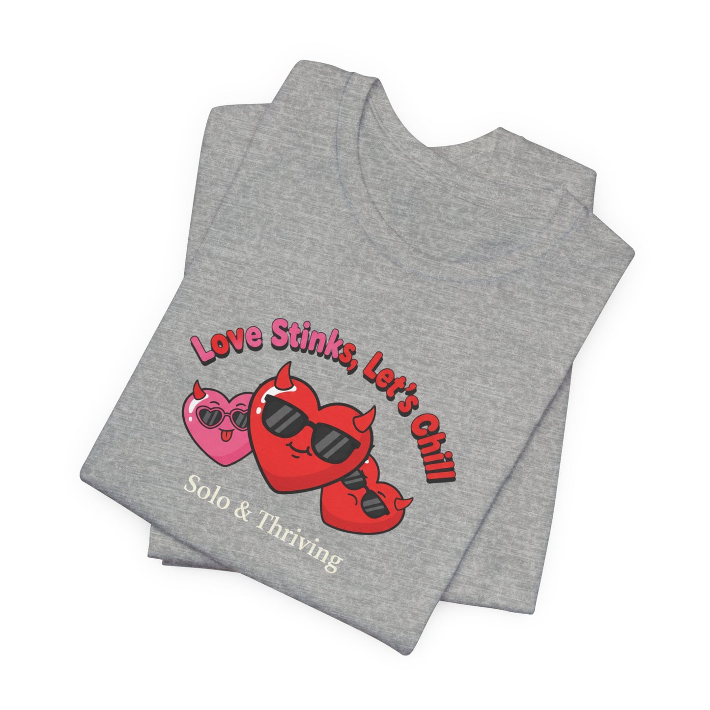 Love Smiles Tee — Retro Heart Sunglasses Graphic T-Shirt