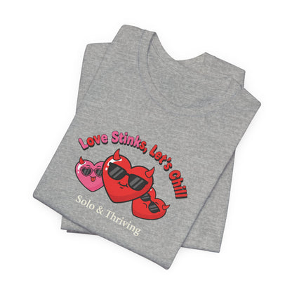 Love Smiles Tee — Retro Heart Sunglasses Graphic T-Shirt
