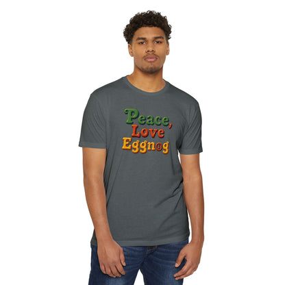 Peace, Love, Eggnog Holiday T-Shirt