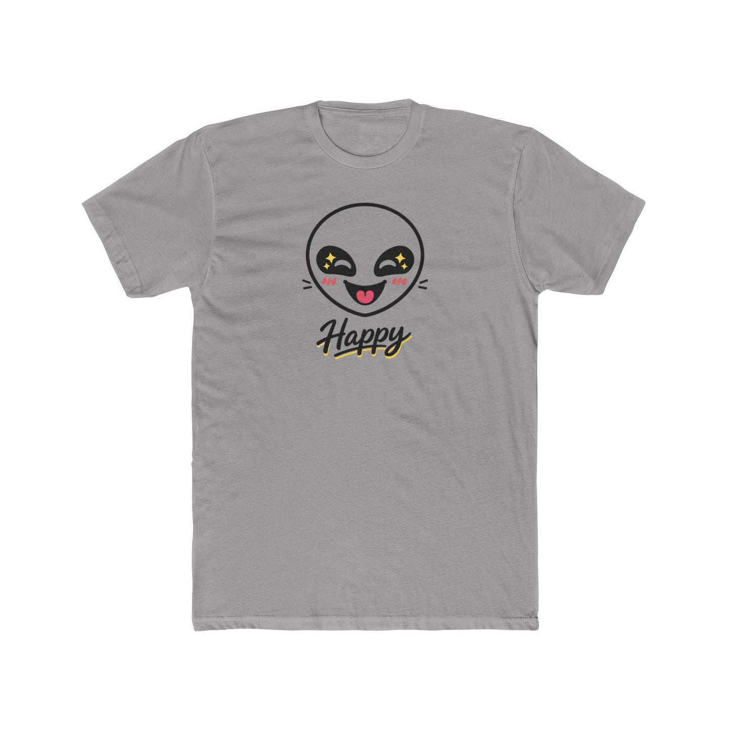 Happy Alien Crew Tee — Cute Smiley Graphic T-Shirt