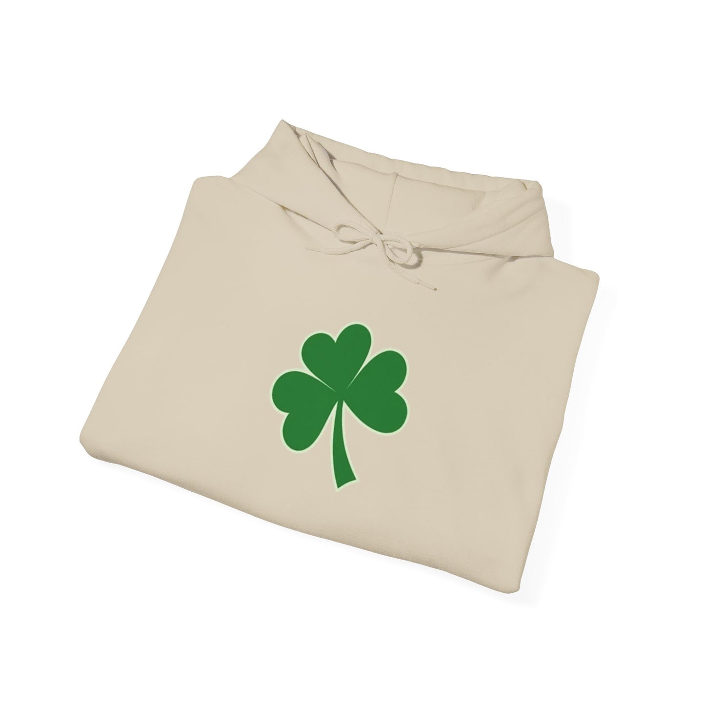 Clover Hoodie — Simple Green Shamrock St. Patrick’s Day Sweatshirt