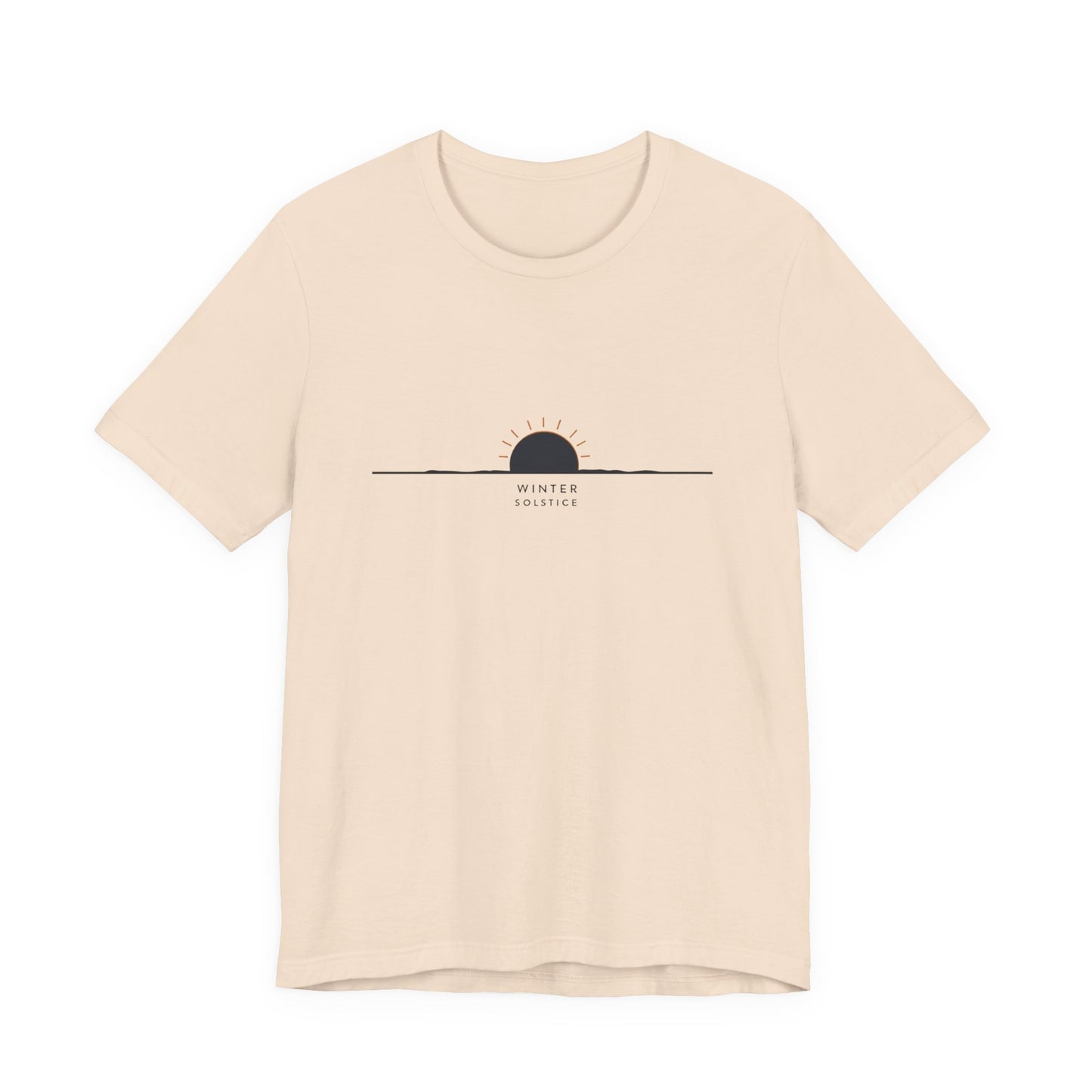 Sunrise Minimalist Tee — "Winter Solstice" Graphic T-Shirt