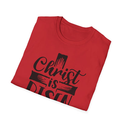 Christ is Risen, Crucifix Unisex Softstyle T-Shirt
