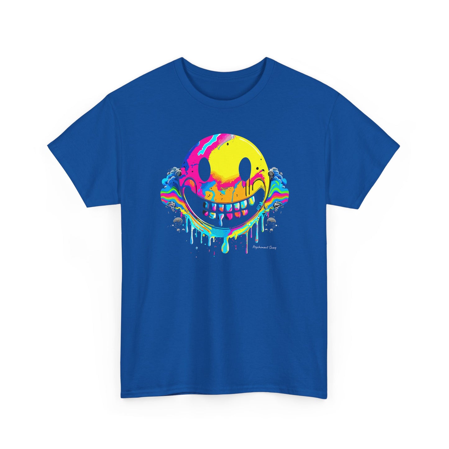 Drippy Smiley, Psychonaut Staple, Unisex Heavy Cotton Tee