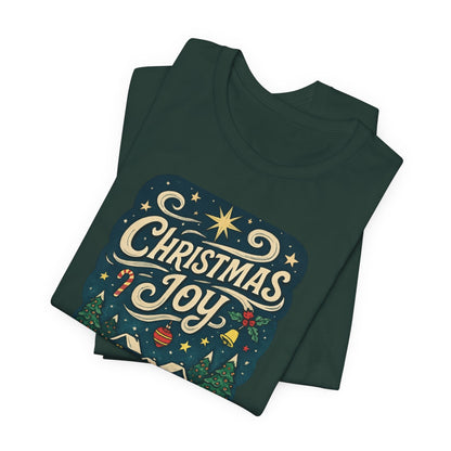 Christmas Joy Holiday T‑Shirt — Festive Winter Village Graphic Tee