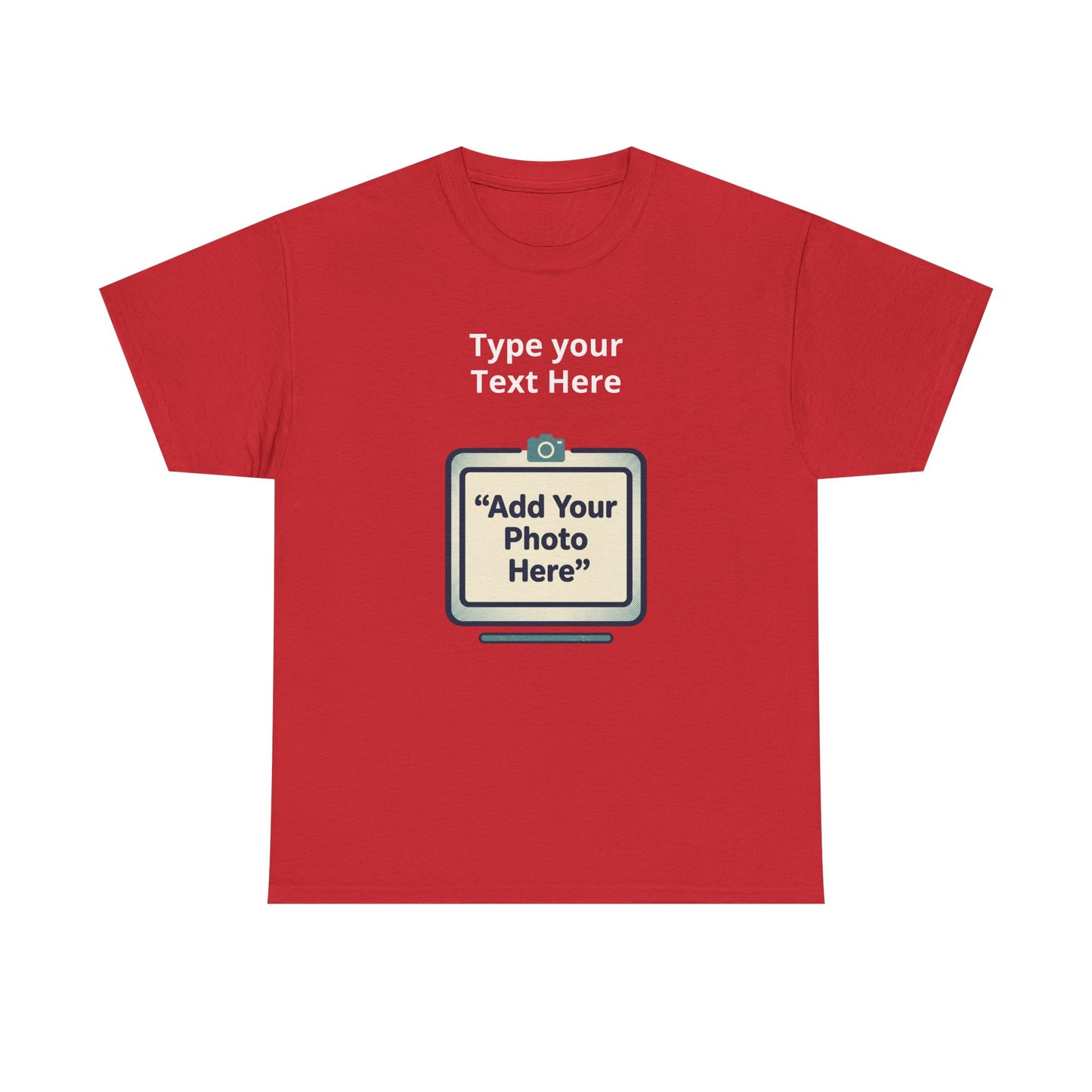 Customize Your Own (Adult) Heavy Cotton Tee — Personalized Image or Text T-Shirt