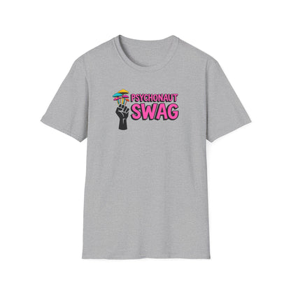 Fistful of Shrooms, Pyschonaut Swag Staple, Psychedelic Graphic T-Shirt, Humor Apparel for Psychedelic Lovers, Perfect for Festivals, Casual Wear, Gift for Friends - Psychonaut Swag