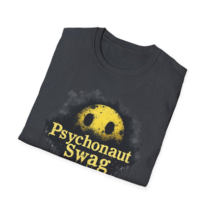 Psycho Smile, Pyschonaut Swag T-Shirt - Unisex Softstyle Tee, Casual Wear, Gift for Gamers, Festival Attire, Streetwear Fashion