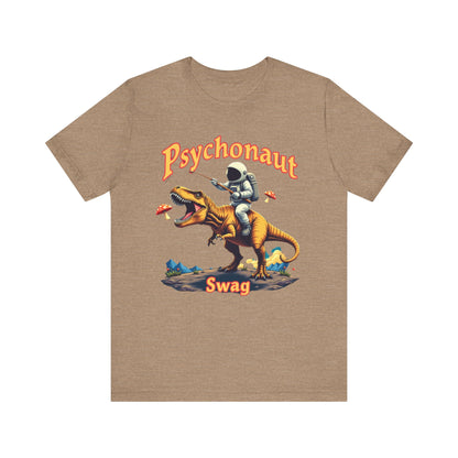 Psychonaut T-Rex Tee - Cool Retro Unisex Jersey Short Sleeve Shirt, Perfect for Gifts, Festivals, and Everyday Wear - Psychonaut Swag