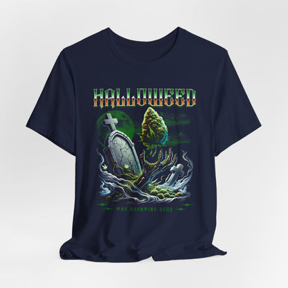 Halloweed, Haunted Herb, Unisex Jersey Short Sleeve Tee