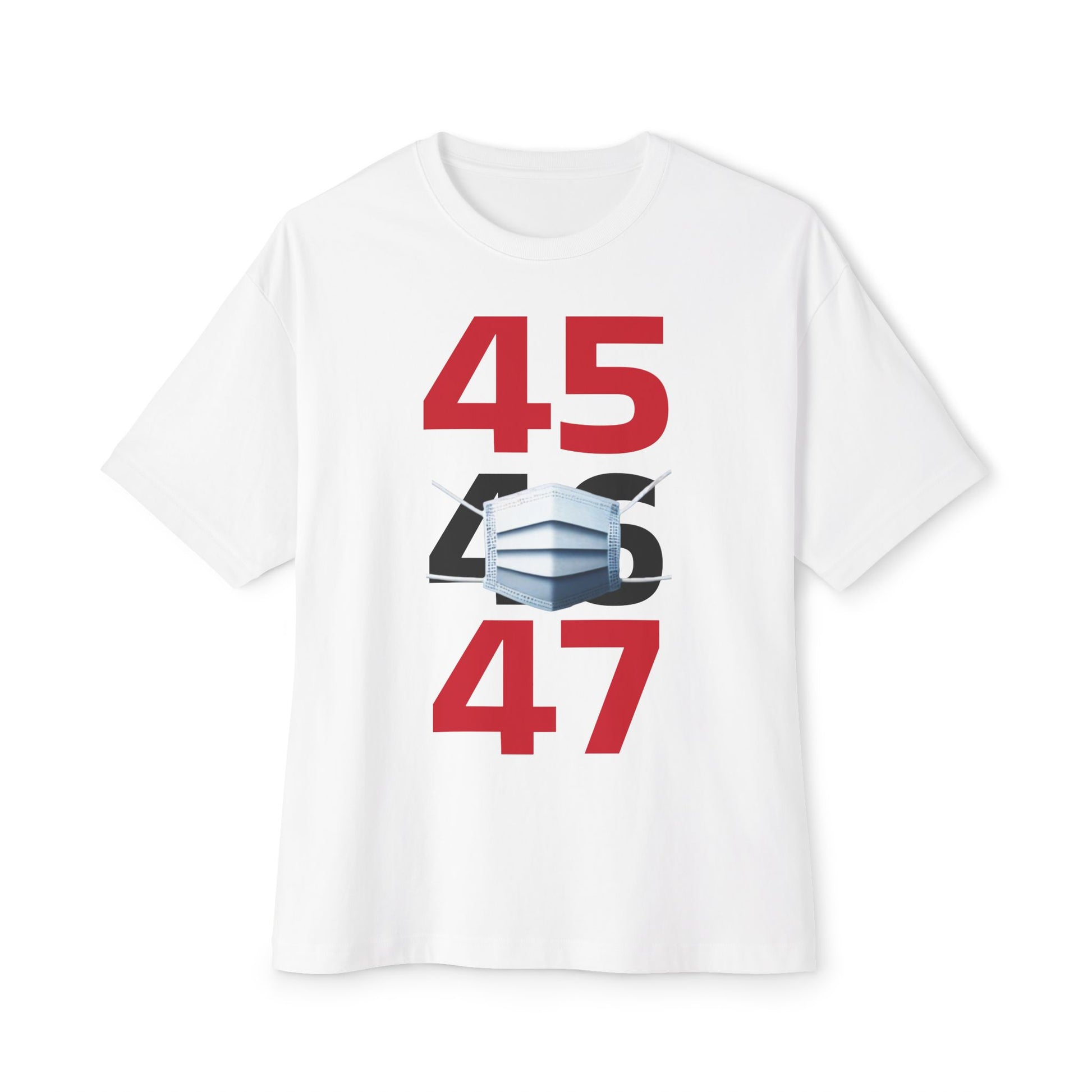 45-47 tee, Unisex Oversized Boxy Tee - Psychonaut Swag