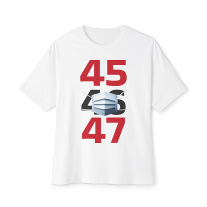 45-47 tee, Unisex Oversized Boxy Tee - Psychonaut Swag
