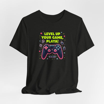 Level Up Your Game Playah! Gaming T-Shirt — Retro Controller Design