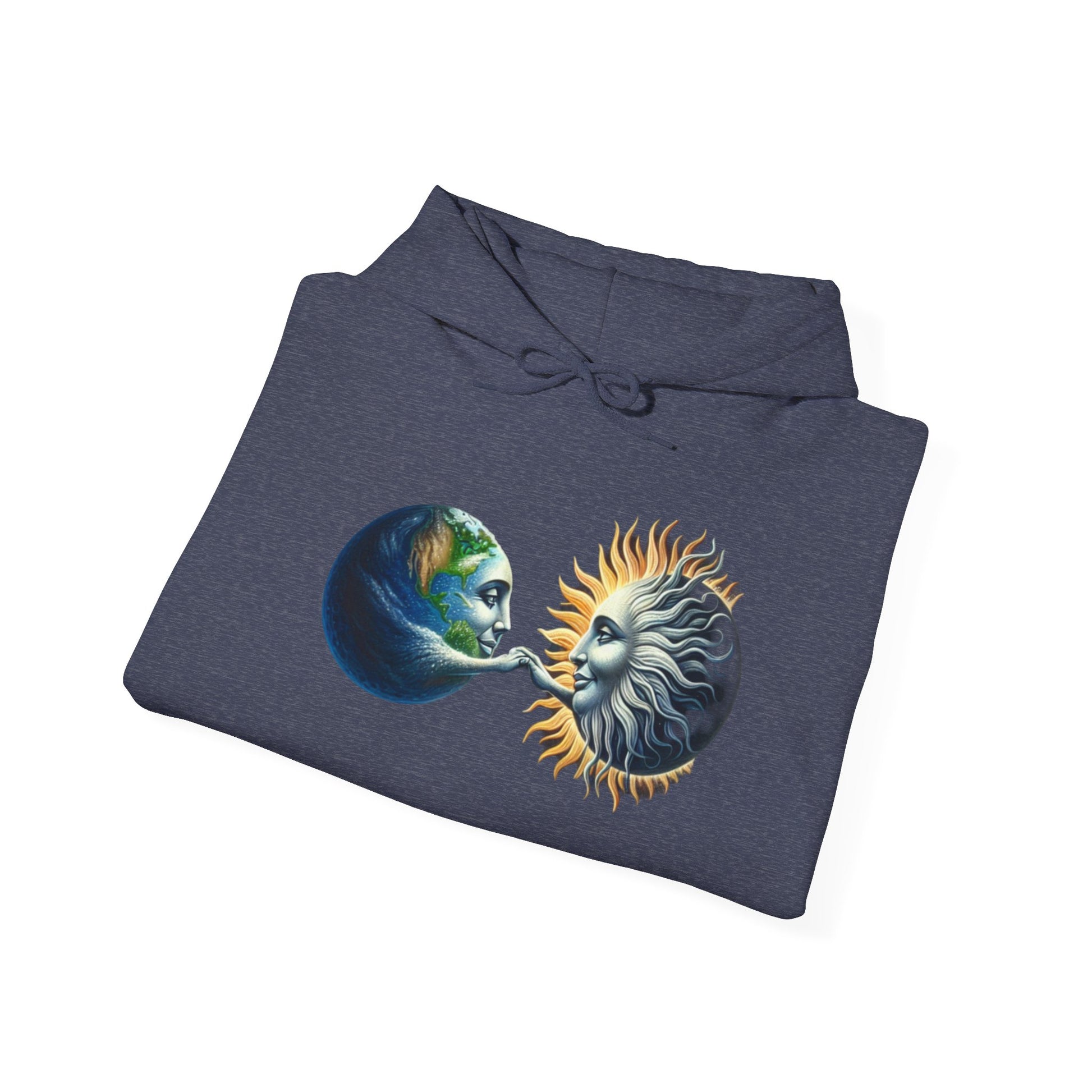 Sun-Locked Earth, High,Unisex Heavy Blend™ Hooded Sweatshirt - Psychonaut Swag
