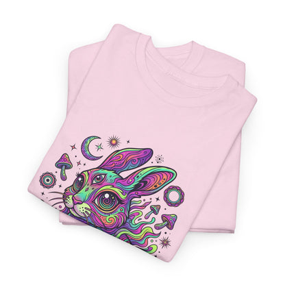 Psychedelic Bunny, Unisex Heavy Cotton Tee