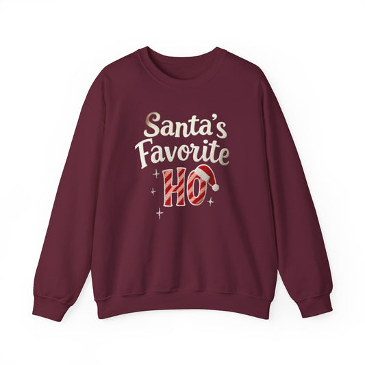 Santa’s Favorite, ugly Christmas sweater Unisex Heavy Blend™ Crewneck Sweatshirt