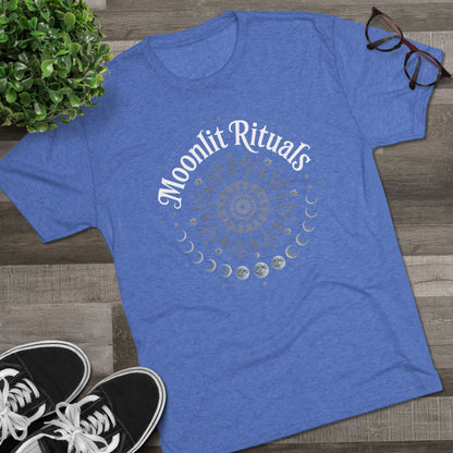 Moonlit Rituals Tee — Crescent Moon Phases Graphic T-Shirt