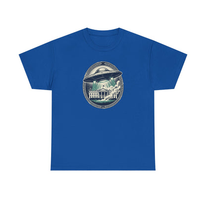 Alien Disclosure T-Shirt — Flying Saucer Over White House