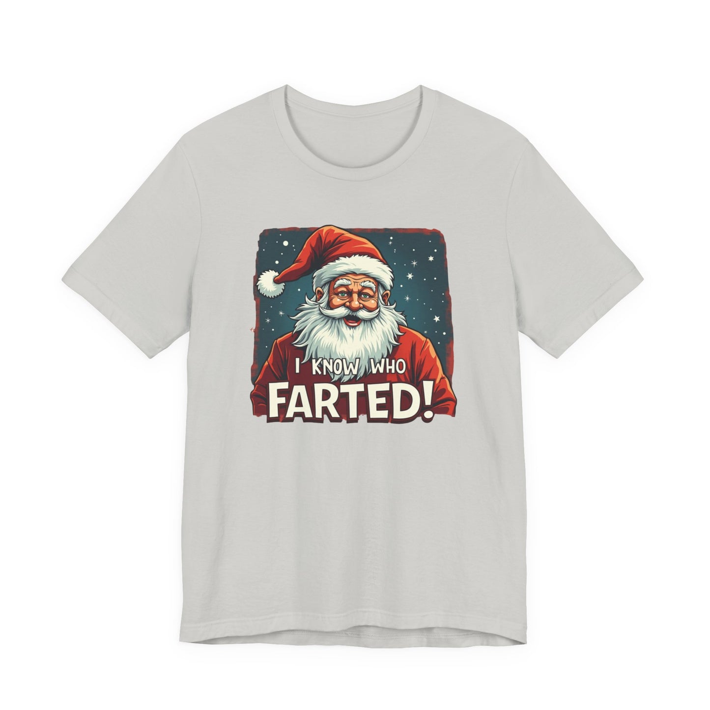 Funny Christmas T-Shirt – Vintage Santa "I Know Who Farted!" Holiday Tee