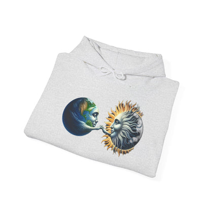 Sun-Locked Earth, High,Unisex Heavy Blend™ Hooded Sweatshirt - Psychonaut Swag