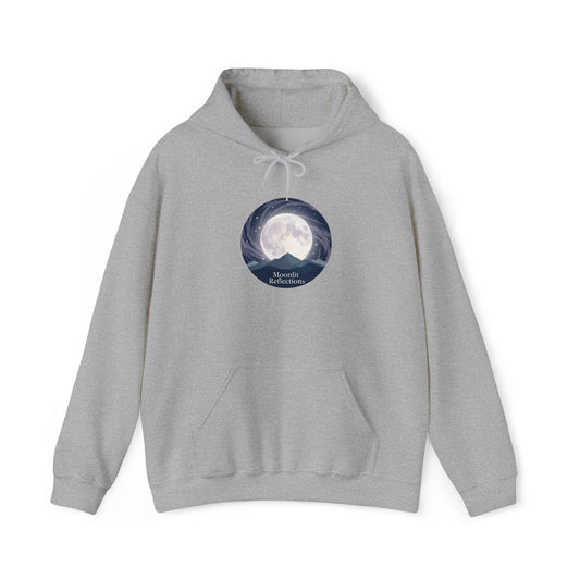 Moonlit Cove Hoodie – Serene Nightscape Graphic Sweatshirt