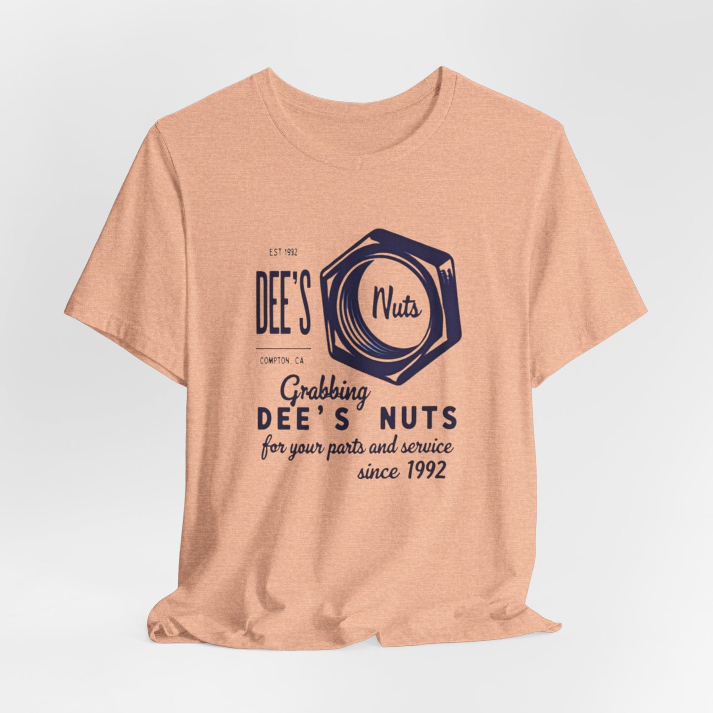 Retro Gas Station Tee — Dee's Nuts Coffee Logo T-Shirt