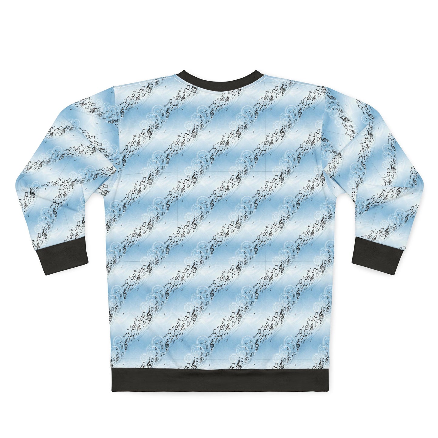 Sky Blue Diagonal Script Sweatshirt