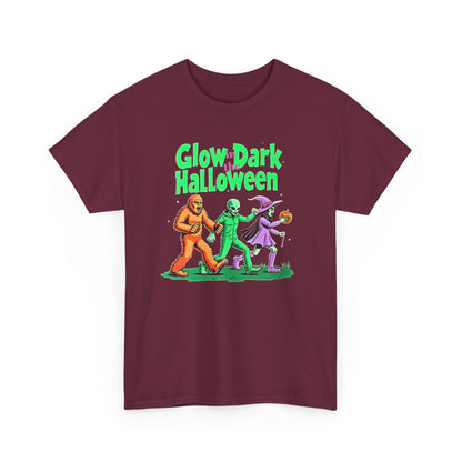 Retro Halloween Tee — Bigfoot, Alien, Witch, Trick-or-Treating Graphic T-Shirt