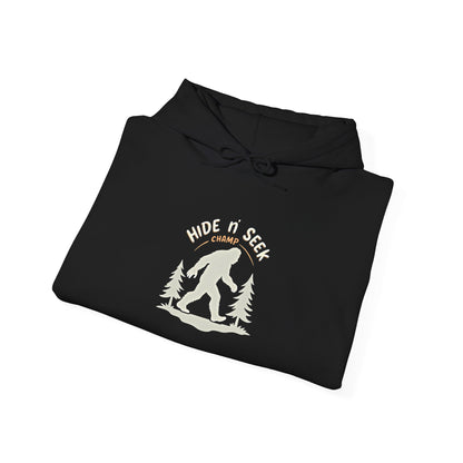 Bigfoot Hide n seek champ Hoodie — 'Hope You Like' Sasquatch Camping Sweatshirt