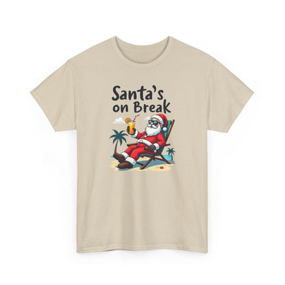 Santa's On Break T-Shirt – Funny Tropical Christmas Tee