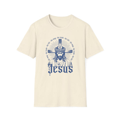 Jesus Portrait T-Shirt — Vintage Crown of Thorns Christian Tee