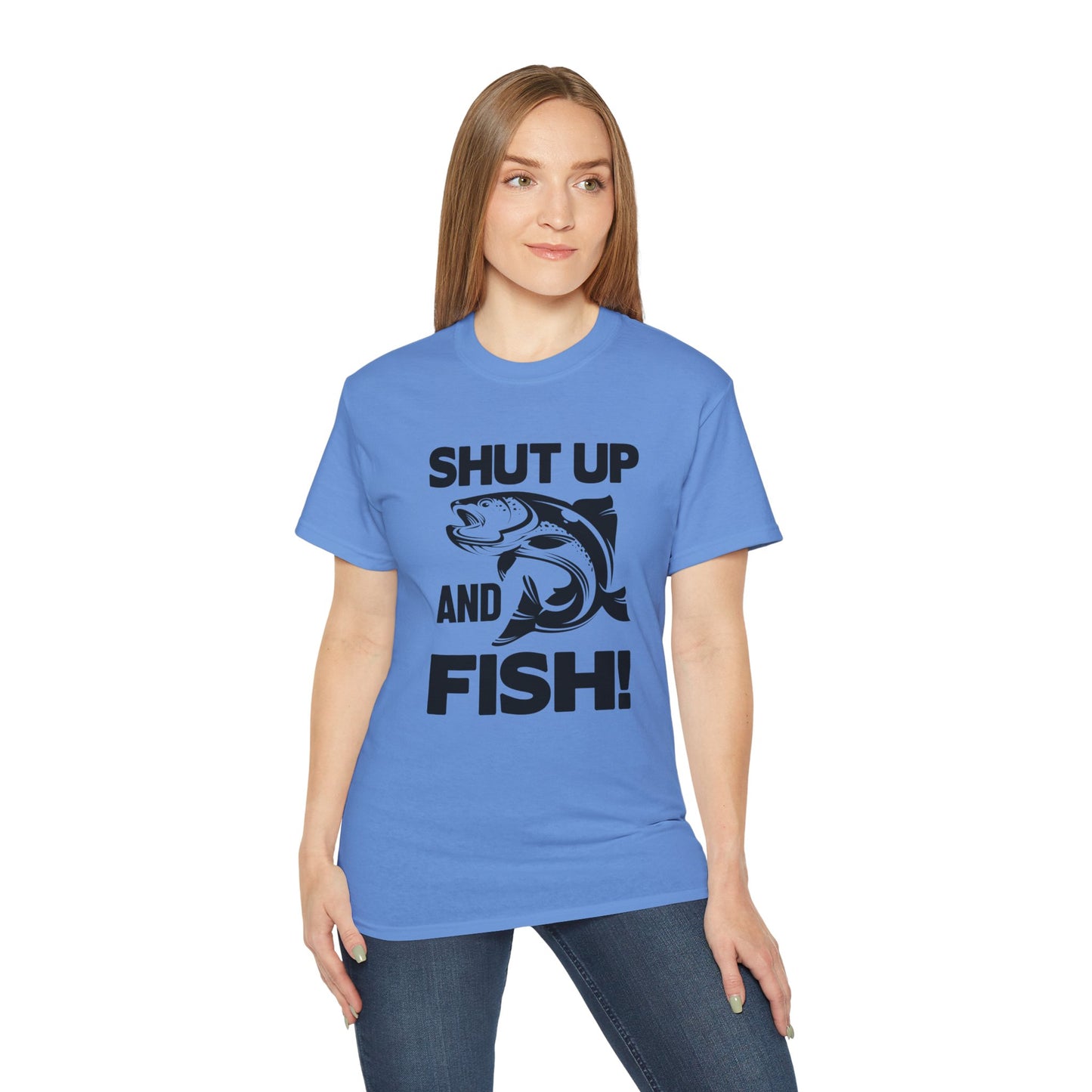 Quiet While Fishing, Unisex Ultra Cotton Tee