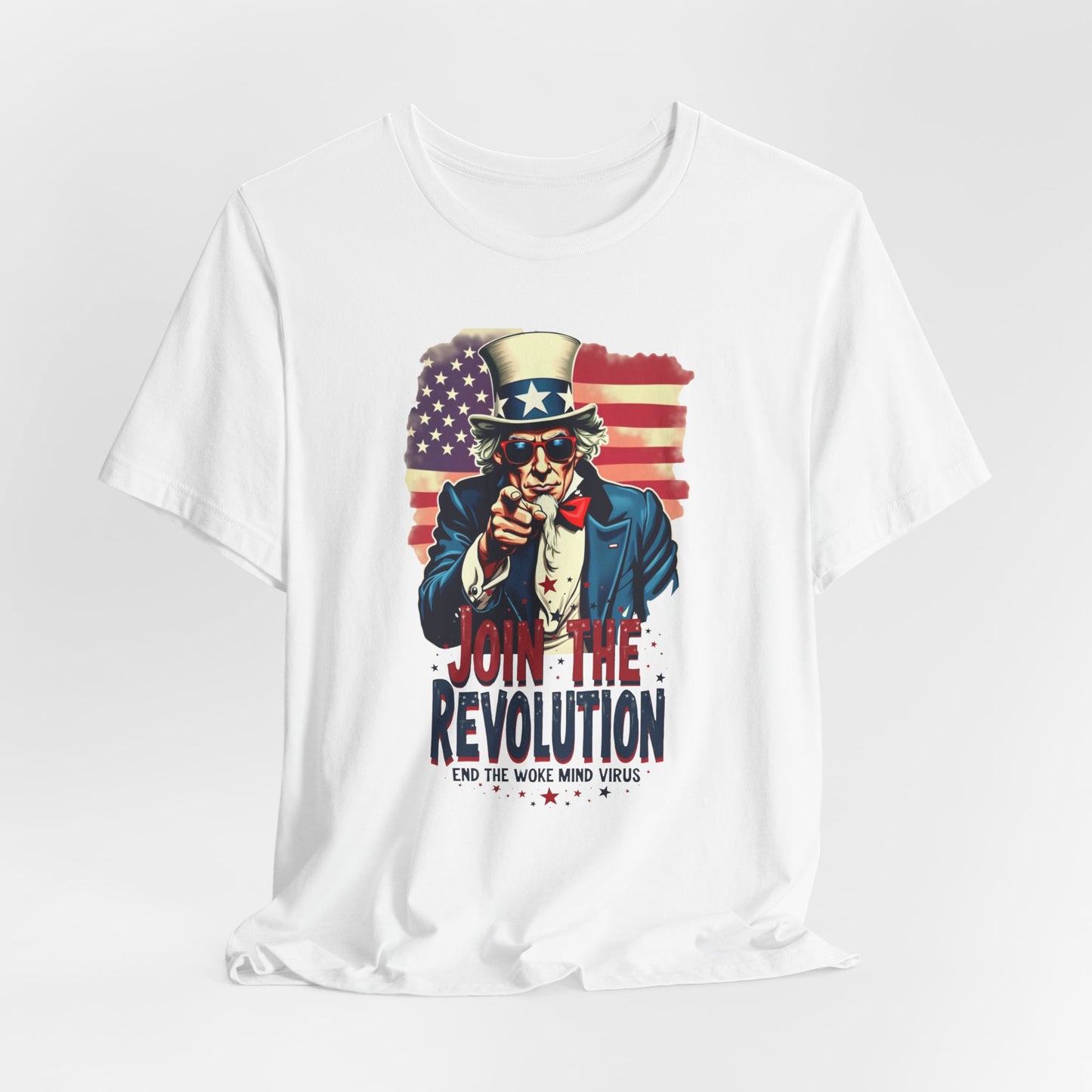Revolution Uncle Sam T-Shirt — "Join the Revolution" Patriotic Graphic Tee