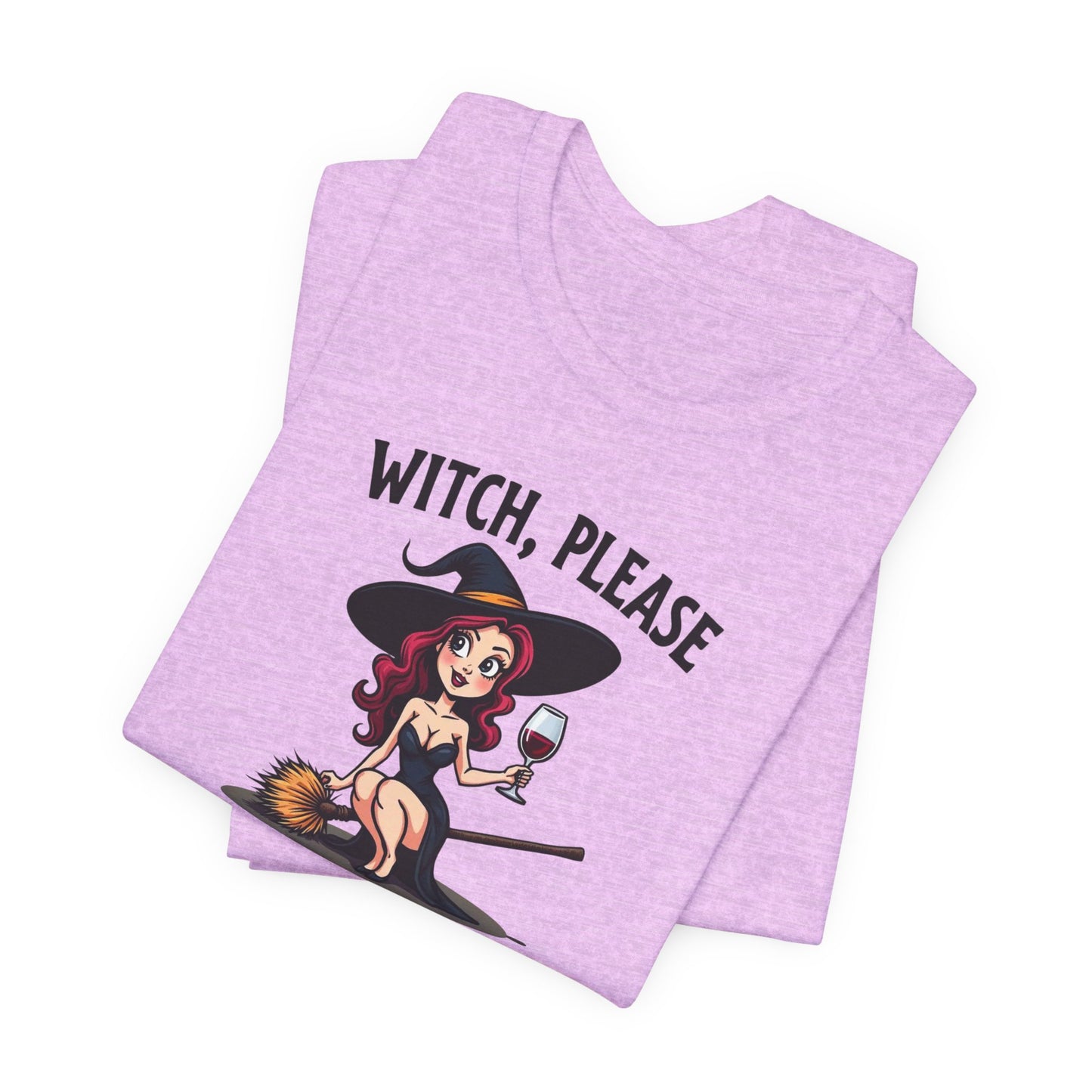 Witch, Please Tee — Cute Pinup Witch Graphic T‑Shirt ("I’ve Got Spells For That")