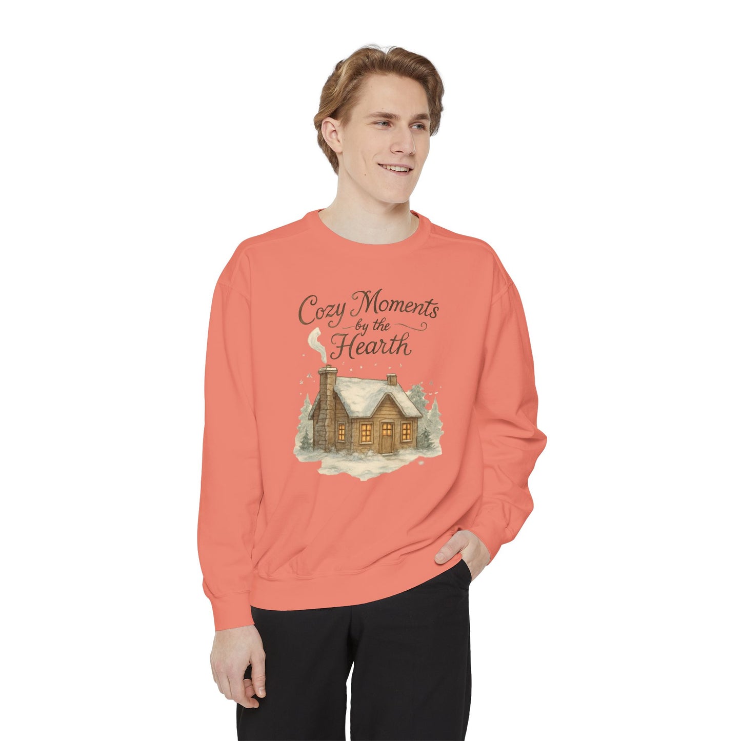 Cozy cabin Unisex Garment-Dyed Sweatshirt