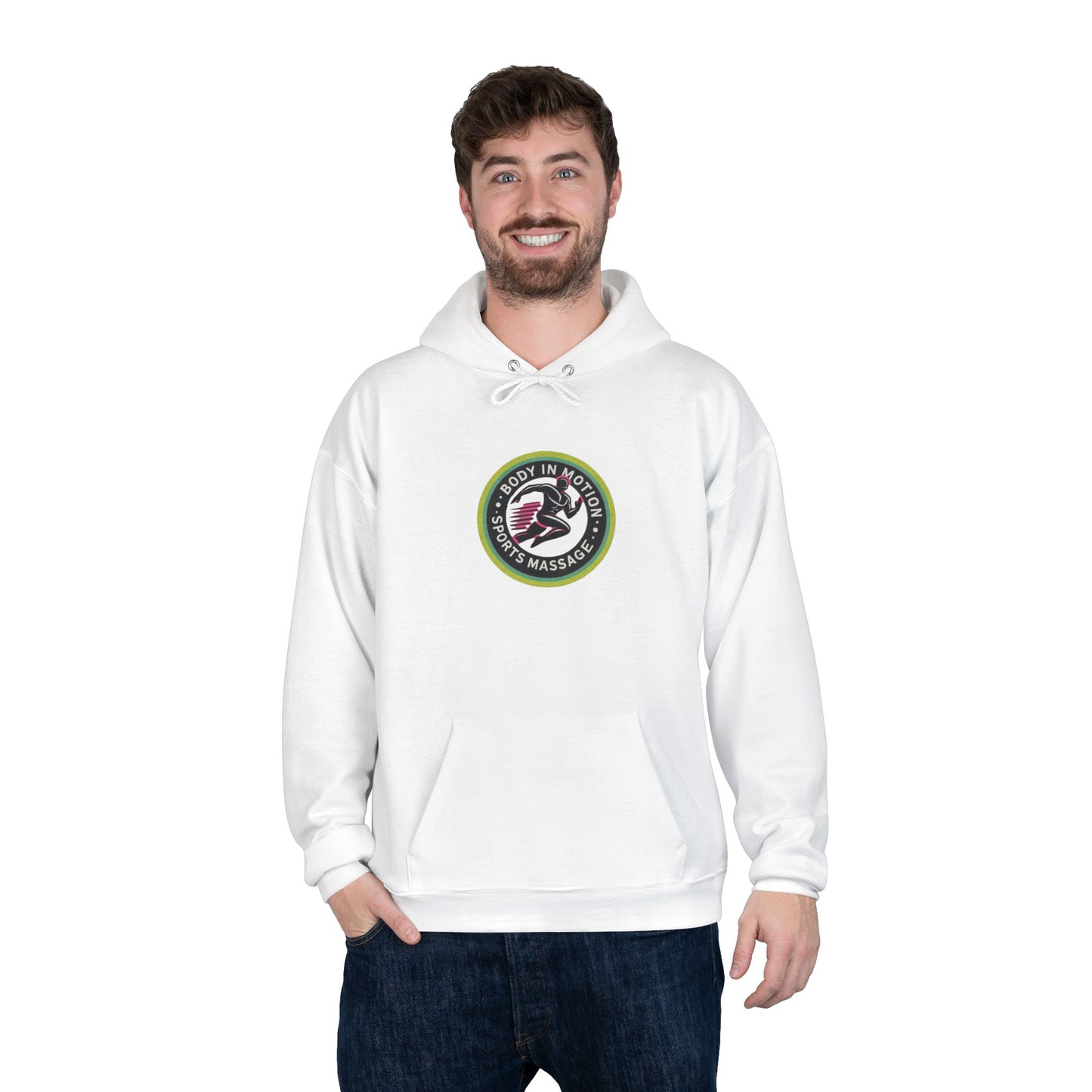 Sports Massage, Logo Hoodie — 'Run Fast' Athletic Pullover