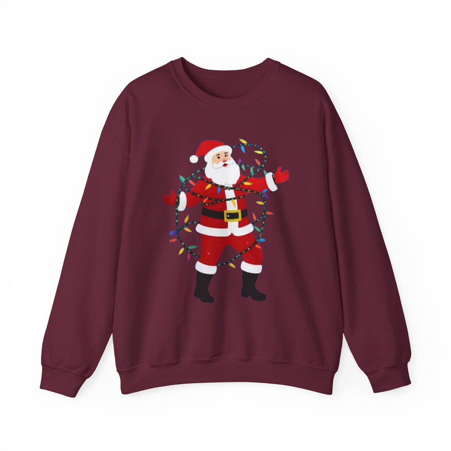 Christmas Santa Lights Crewneck Sweatshirt