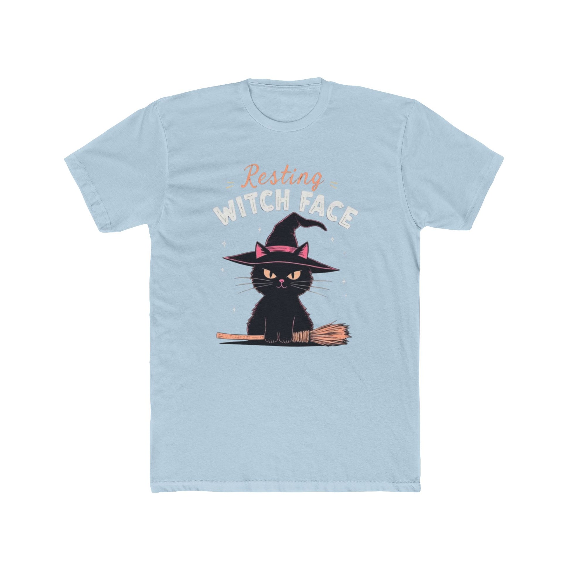 Resting Witch Face Tee - Cute Cat Graphic T-Shirt, Halloween Shirt, Fall Apparel, Unisex Crew Neck, Gift for Cat Lovers - Psychonaut Swag