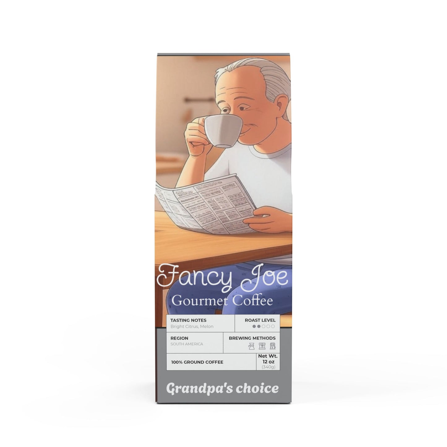 Fancy Joe, Grandpa's Choice, Colombia Single Origin Coffee (Light-Medium Roast)