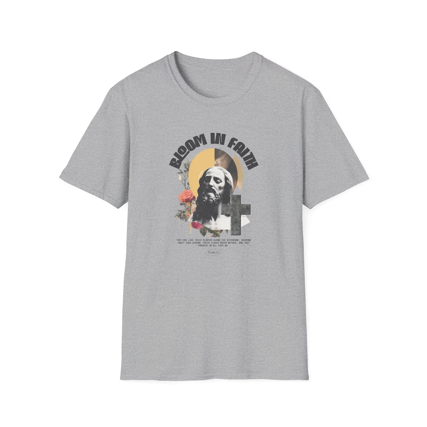 Grow in Faith T-Shirt — Retro Jesus Graphic Tee for Christians