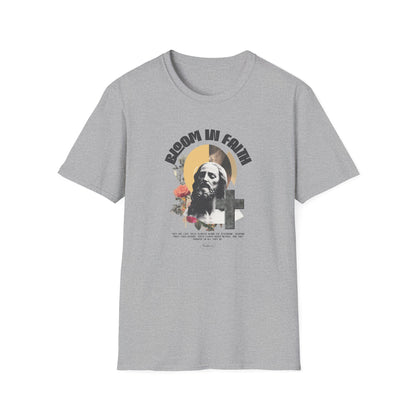 Grow in Faith T-Shirt — Retro Jesus Graphic Tee for Christians