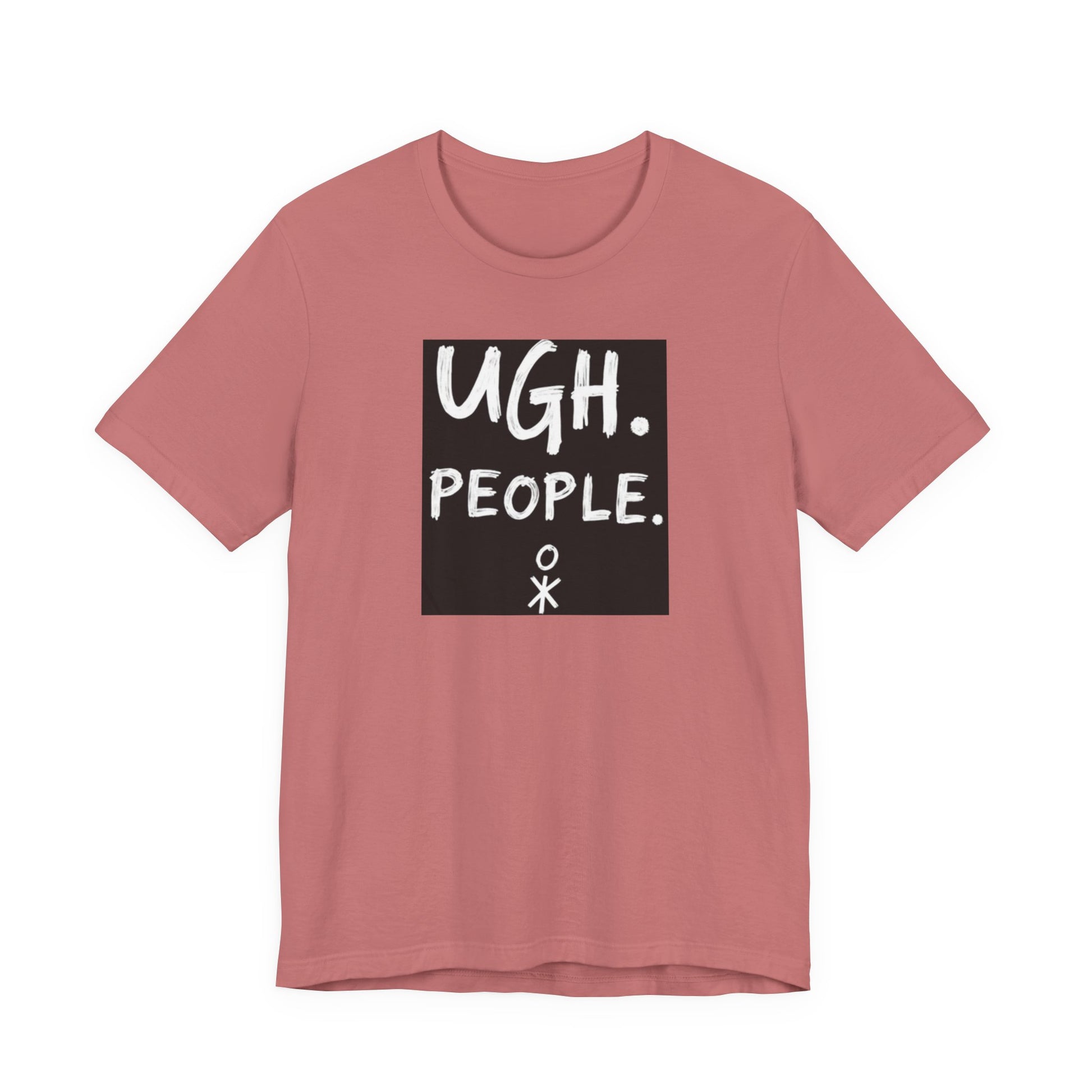 Frustration Level: UGH. PEOPLE. Unisex Tee, Funny Graphic T-Shirt, Gift for Introverts, Casual Wear, Everyday Humor - Psychonaut Swag