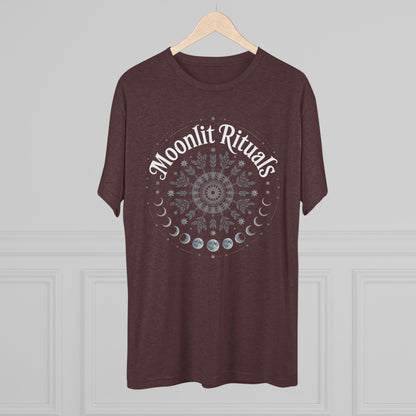 Moonlit Rituals Tee — Crescent Moon Phases Graphic T-Shirt