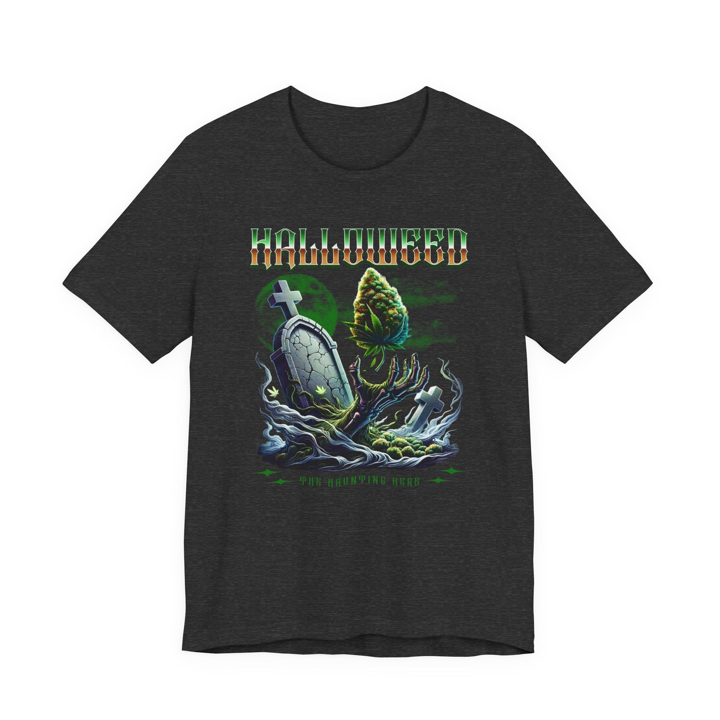 Halloweed, Haunted Herb, Unisex Jersey Short Sleeve Tee